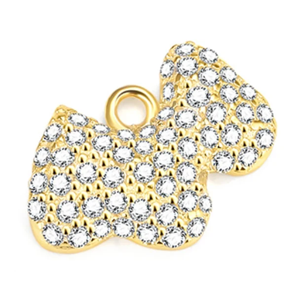 Стерлингового серебра 925 аксессуары ручной работы DIY серьги ожерелье браслет кулон инкрустированный драгоценный камень для изготовления ювелирных украшений - Цвет: Style 4 Gold