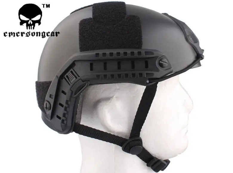 Мотоциклетный шлем страйкбол шлем EMES w/рельсы крепление для ПНВ черный велосипедный шлем