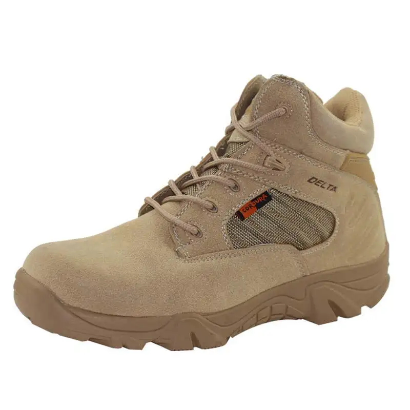 

DELTA Men Hiking Shoes Desert Military Tactical Boot Army Shoes Breathable Waterproof Hunting Climbing Sport Shoes Ankle Boots
