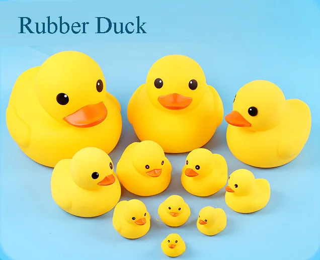 10 шт. сжимающий вызов резиновый утка Ducky Baby Shower День рождения сувениры детские игрушки для детей играя веселье Прямая поставка