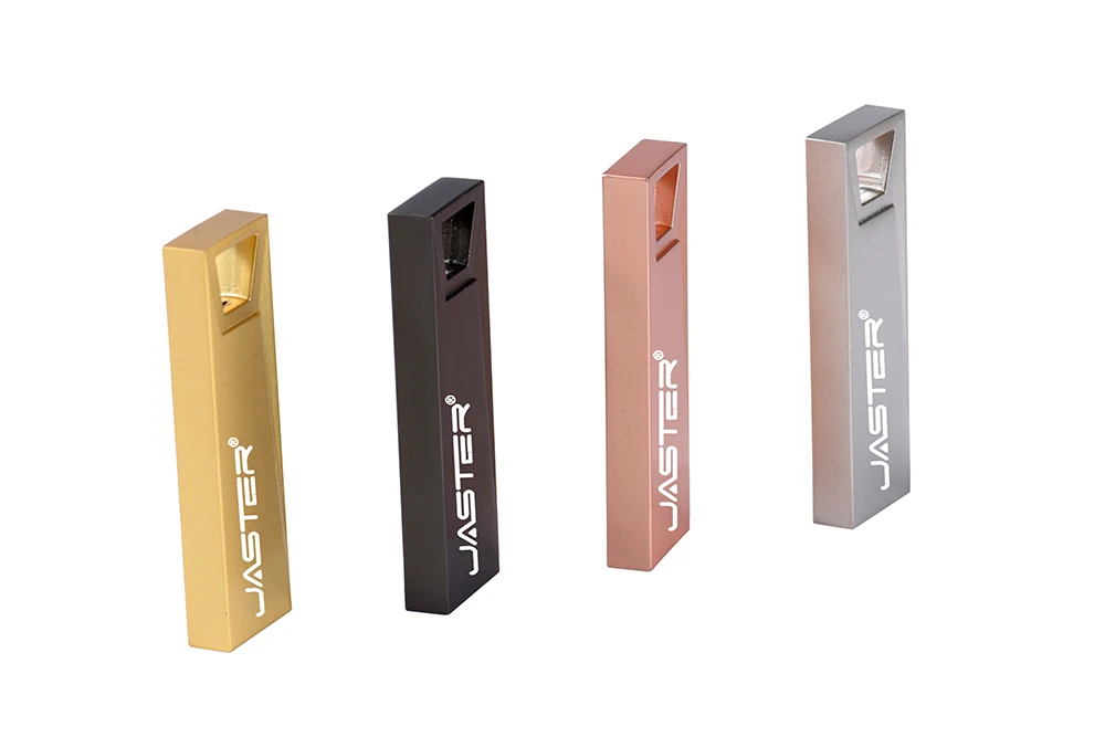 Металлический USB флеш-накопитель JASTER USB 3,0, 64 ГБ, 32 ГБ, 16 ГБ, 8 ГБ, 4 Гб, USB флешка, металлическая ручка-накопитель, реальная емкость, водонепроницаемый индивидуальный логотип