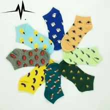 2016 New style women’s sock cute fruit banana Casual spring summer Cozy cotton women short socks hosiery for gril WZ037