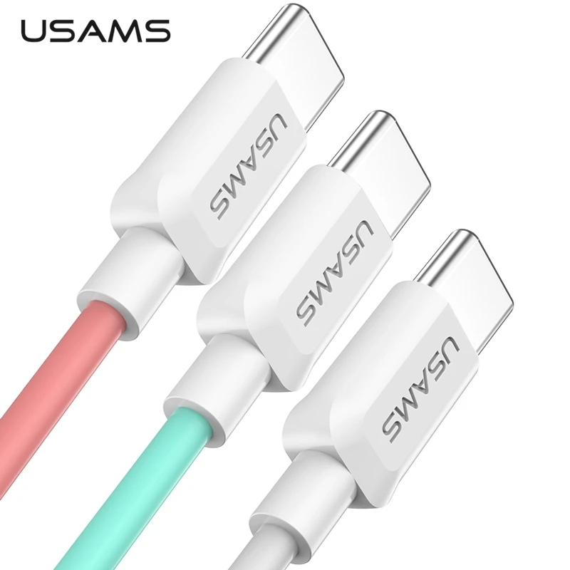 Goede USAMS USB C Kabel voor Xiao mi mi 8 usb type C Kabel 2A Snelle CHARGE Data Kabel Voor Samsung galaxy S9 Huawei p20 USB Charger cord
