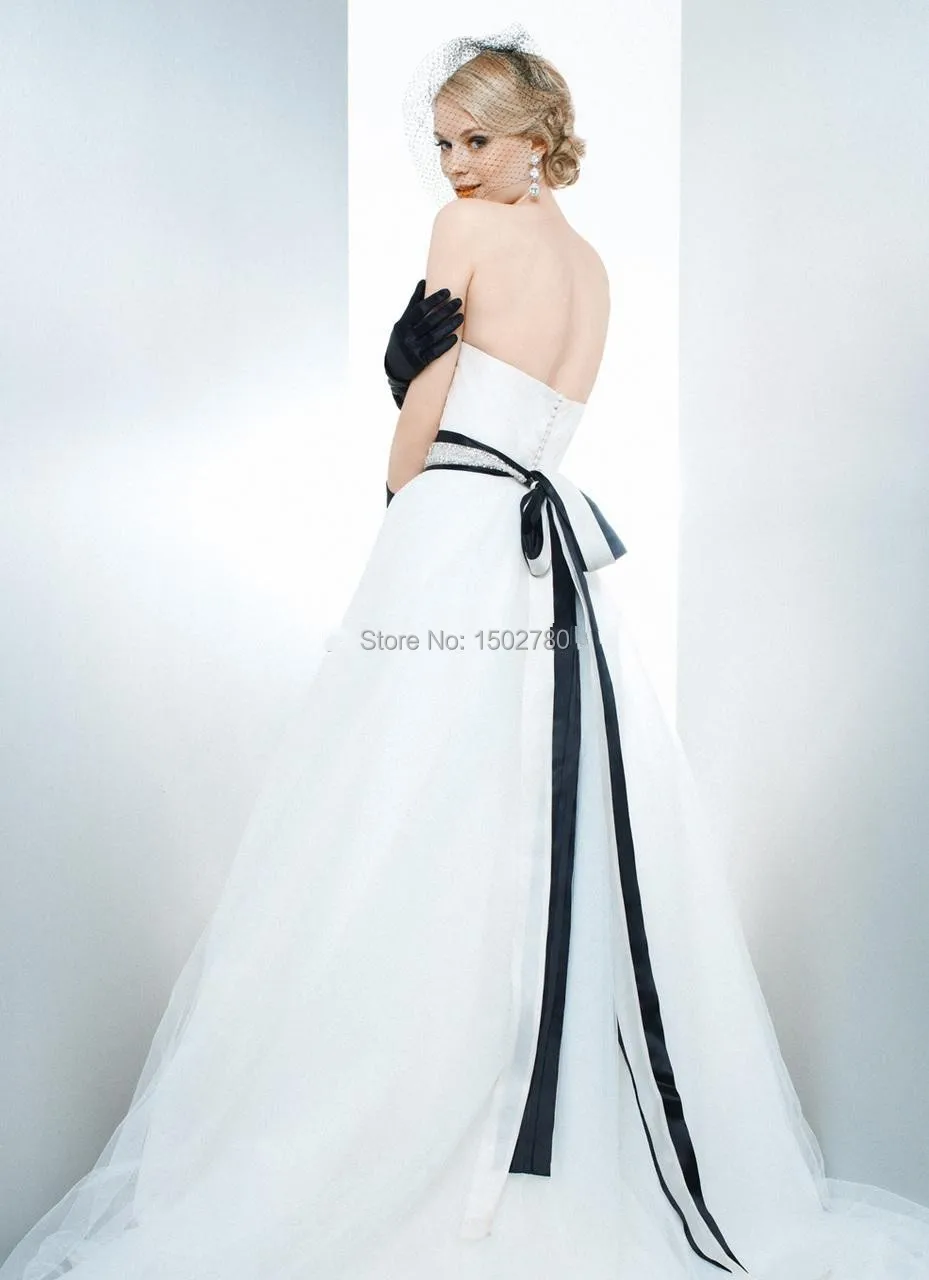 White Navy Blue Wedding Dress Sash Ball 
