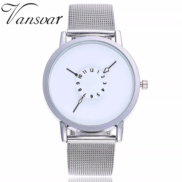 Vansvar Brand Women Fashion Stainless Steel Strap Analog Quartz Wristwatches Lux Vansvar Brand Women Fashion Stainless Steel Strap Analog Quartz Wristwatches Lux