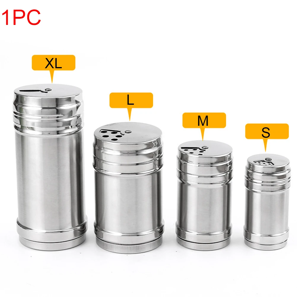 Со складной чехол Multihole из нержавеющей стали, шейкер для перца, легко моется, бутылка приправы для специй, сахар, кухонный инструмент, соль