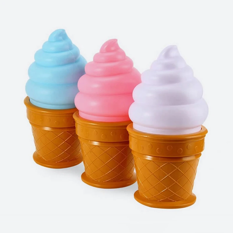 Hot Novelty Led Ice Cream Lamp Night Light Led Lamp For Kid Children Decor Lights Bedroom Table Lamp LED Night lights