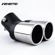 Vehemo универсальный автомобиль двойной глушитель выхлопной трубы отделкой Совет 16x12 см