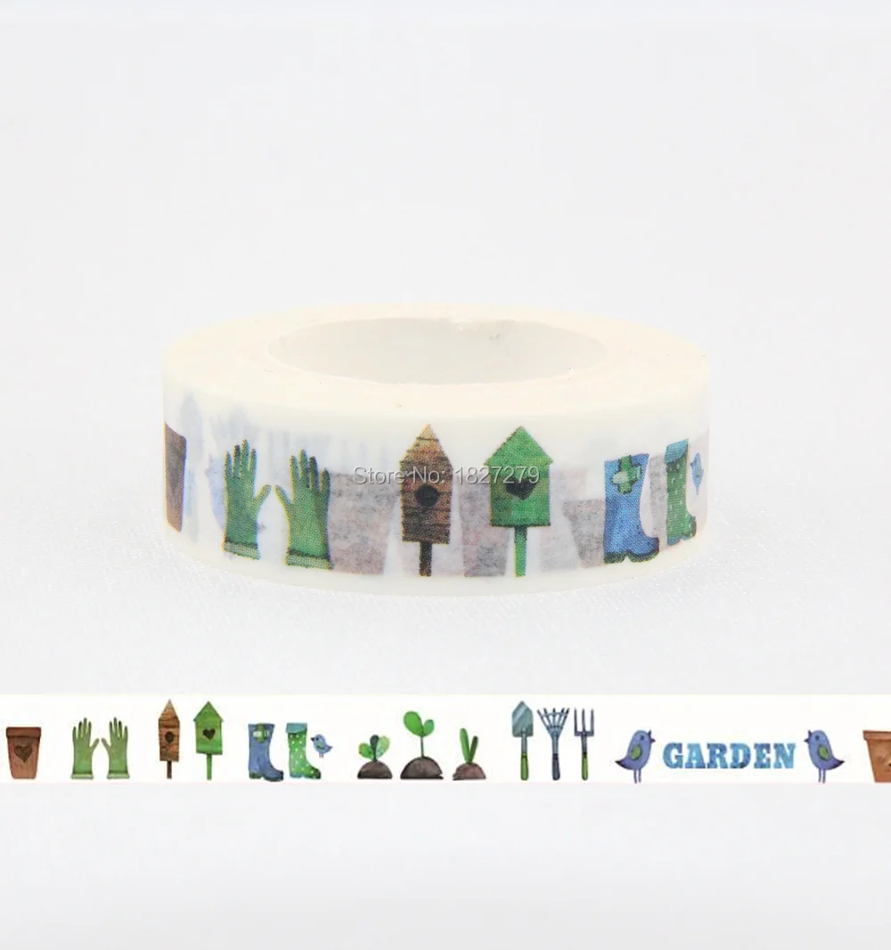 

NEW 1X 15mm Tape Flowers SET PATTERN Print Scrapbooking DIY Sticker Decorative Masking Japanese Washi Tape Paper 10m