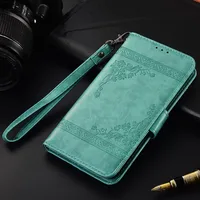 Flip Leather Case For Vodafone Smart N9 Lite Fundas Printed Flower 100% Special wallet stand case with Strap