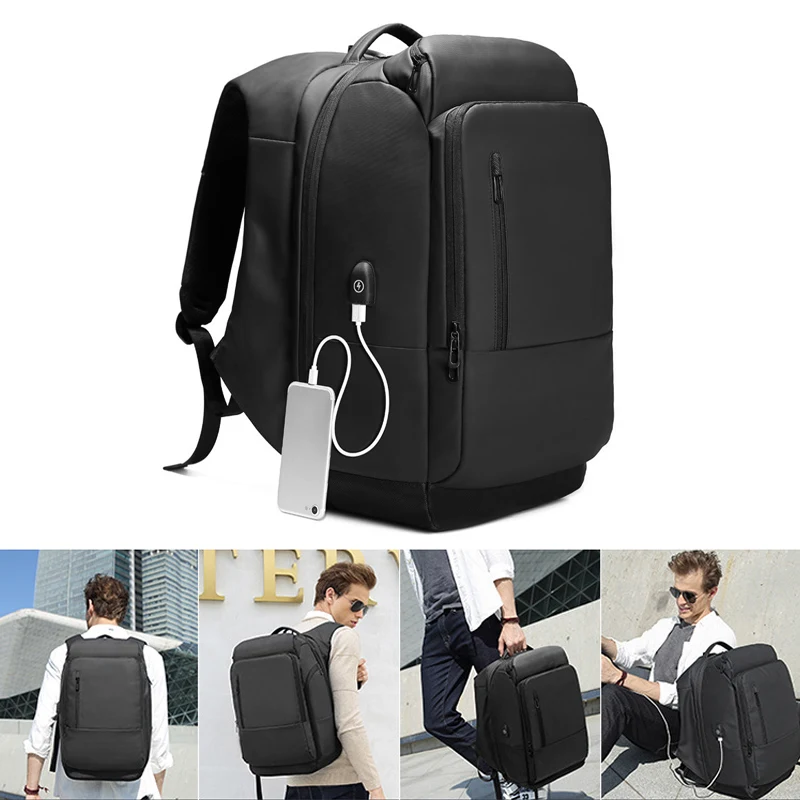 

2019 Multi-functional Large Capacity Men Travel Laptop Backpack Water Repellent Functional Rucksack with USB Port LBY2019