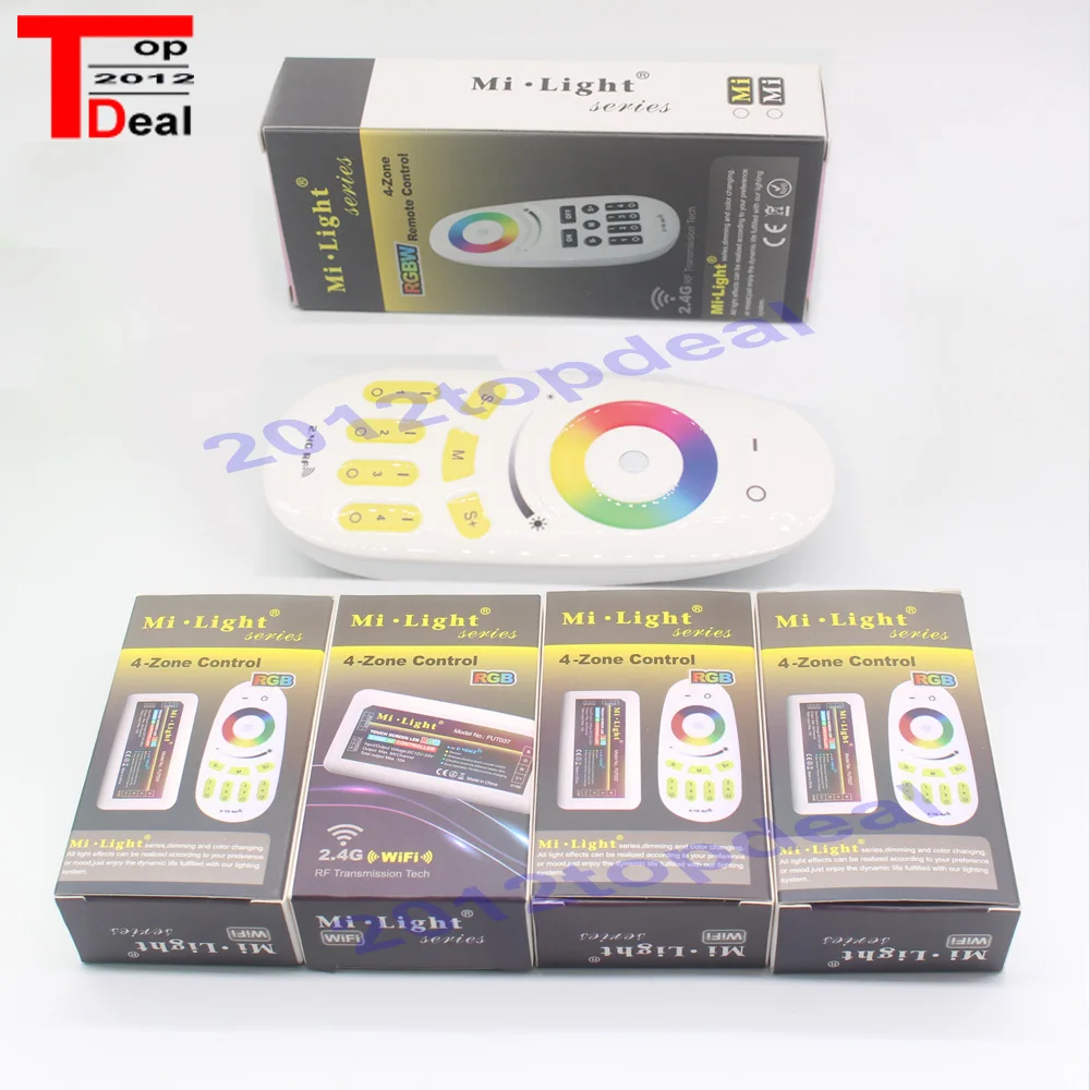 

Mi light Wireless 2.4G 4-Zone RGB Touch tone remote control for led strip,RF Wifi dimmable Controller rgb controller