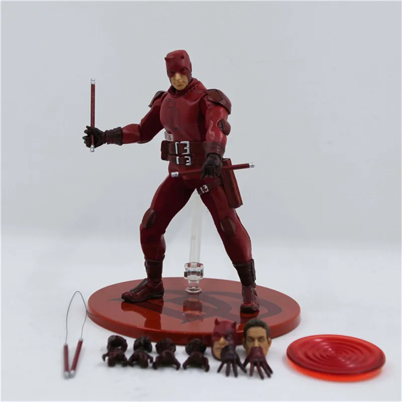 Daredevil Matt Murdock PVC Action Figure Toys Comics Heroes Daredevil Figuras Dolls Movable Brinquedos 15cm  (1)