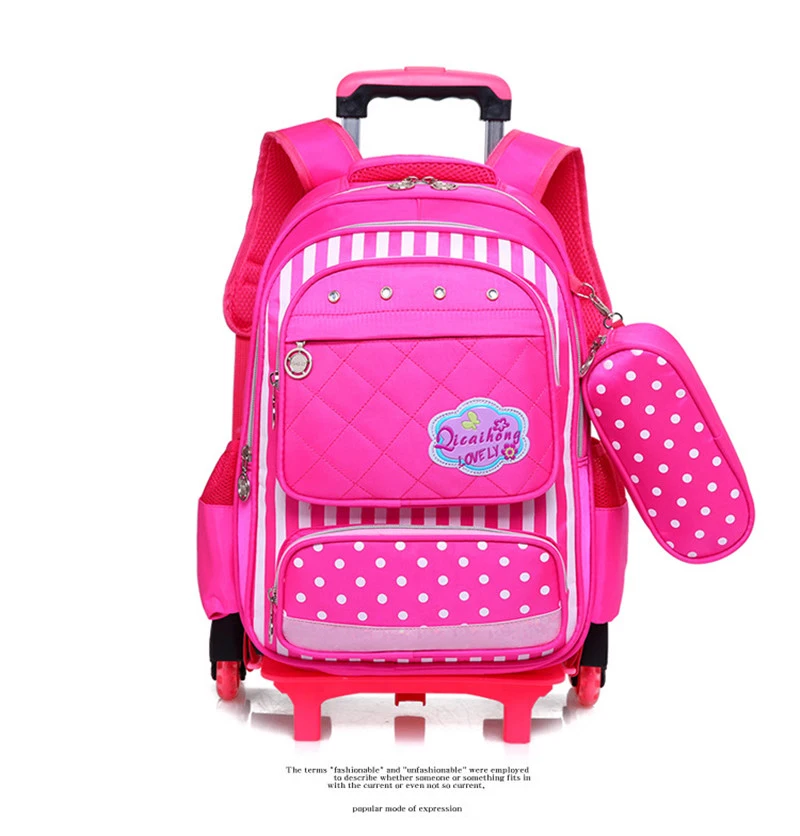 Съемные детские школьные сумки 6 колес рюкзак для тележки детские непромокаемые колесные сумки 1-5 класс мальчики девочки книга Сумка