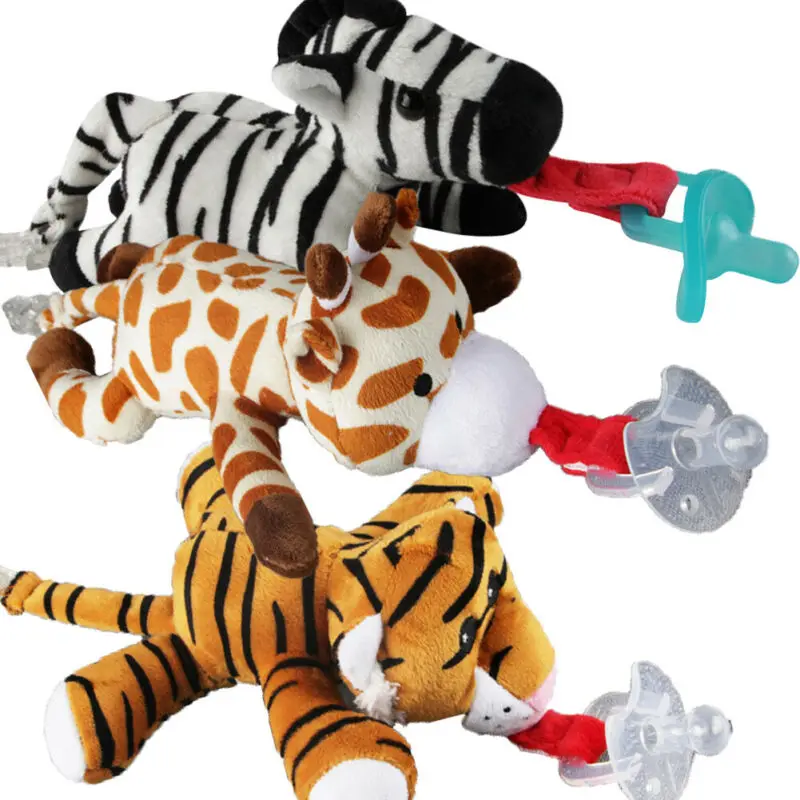 PUDCOCO детская пустышка цепочка с зажимом для соски-пустышки мягкие милые забавные плюшевые игрушки для животных пустышка держатель для сосок для маленьких мальчиков и девочек