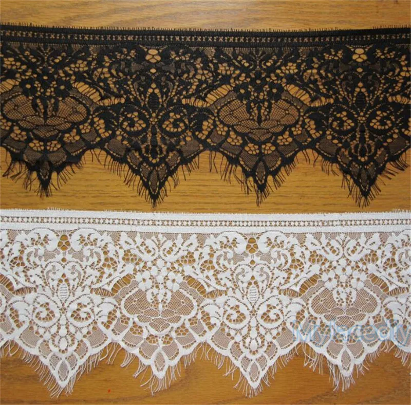 1m x 19cm White Lace