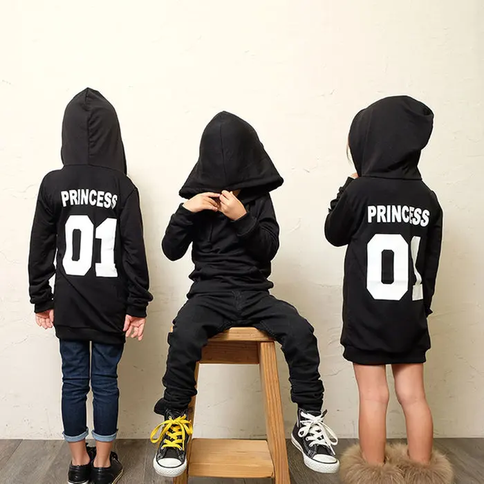 king queen and princess hoodies
