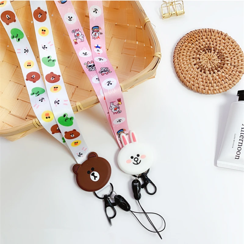 

WTSZKL Cartoon Cute Lanyard Neck Strap for keys ID Card Mobile Phone Straps for iPhone Huawei USB Badge Holder DIY Hang Rope