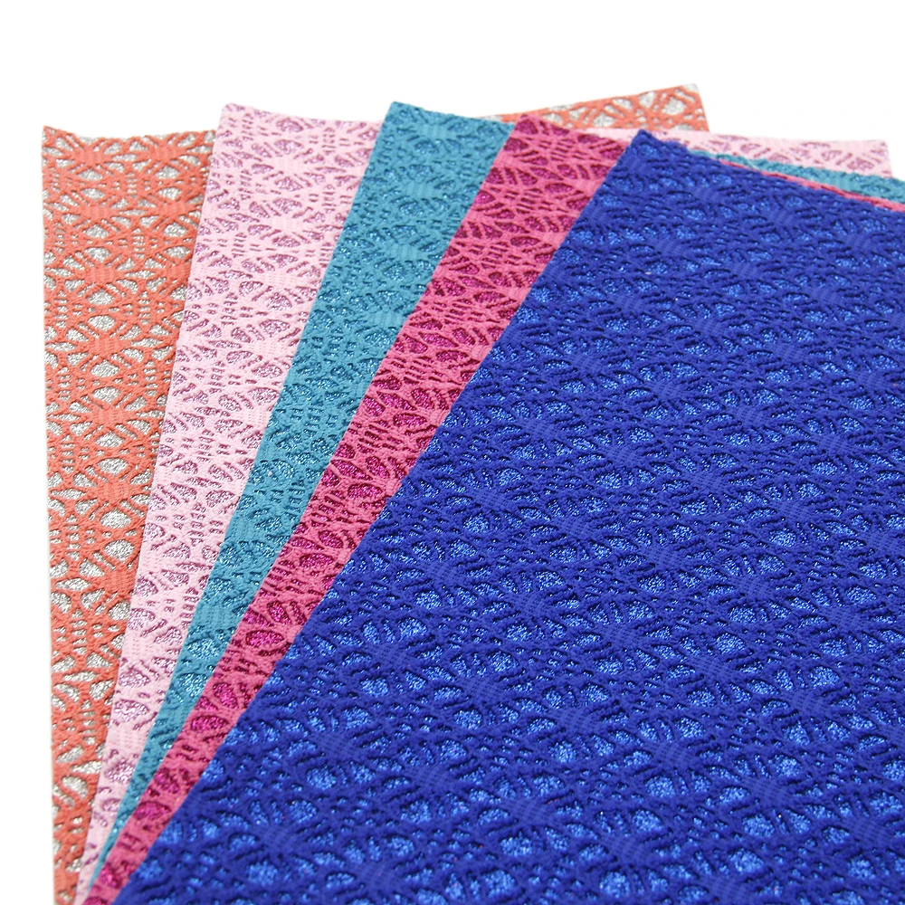 

New 20*34cm Lace Glitter Faux Synthetic Leather Patchwork For Hair Bow Bags Phone Cover DIY Projects,1Yc3667