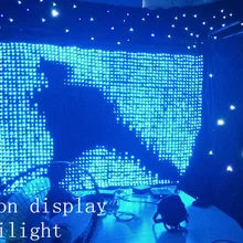 P5cm 2 m x 3 m светодиодная ткань с визуальными эффектами RGB видео занавес для паба Свадьба сценический фон