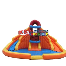 Malaysia Markets PVC Commercial inflatable water park for entertianing with water slide
