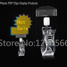 Горячая 10 шт. поп акции магазина ценник знак метки рамки Клип держатель