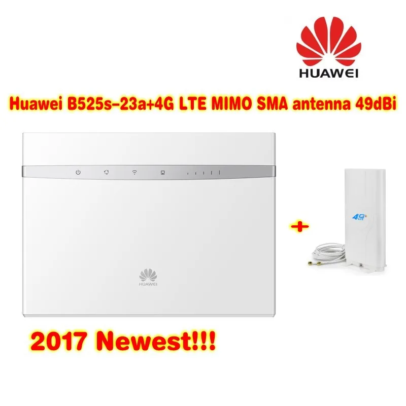 Разблокированный беспроводной маршрутизатор 300 Мбит/с Huawei B525 4G LTE Cat6 CPE с антенной