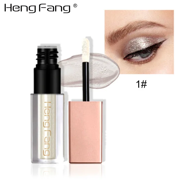 Hengfang металлические жидкие тени для век, блестящие тени для век, жидкие мерцающие палочки, инструмент для красоты, корейский косметический подарок для девочки - Цвет: 6527 - 1
