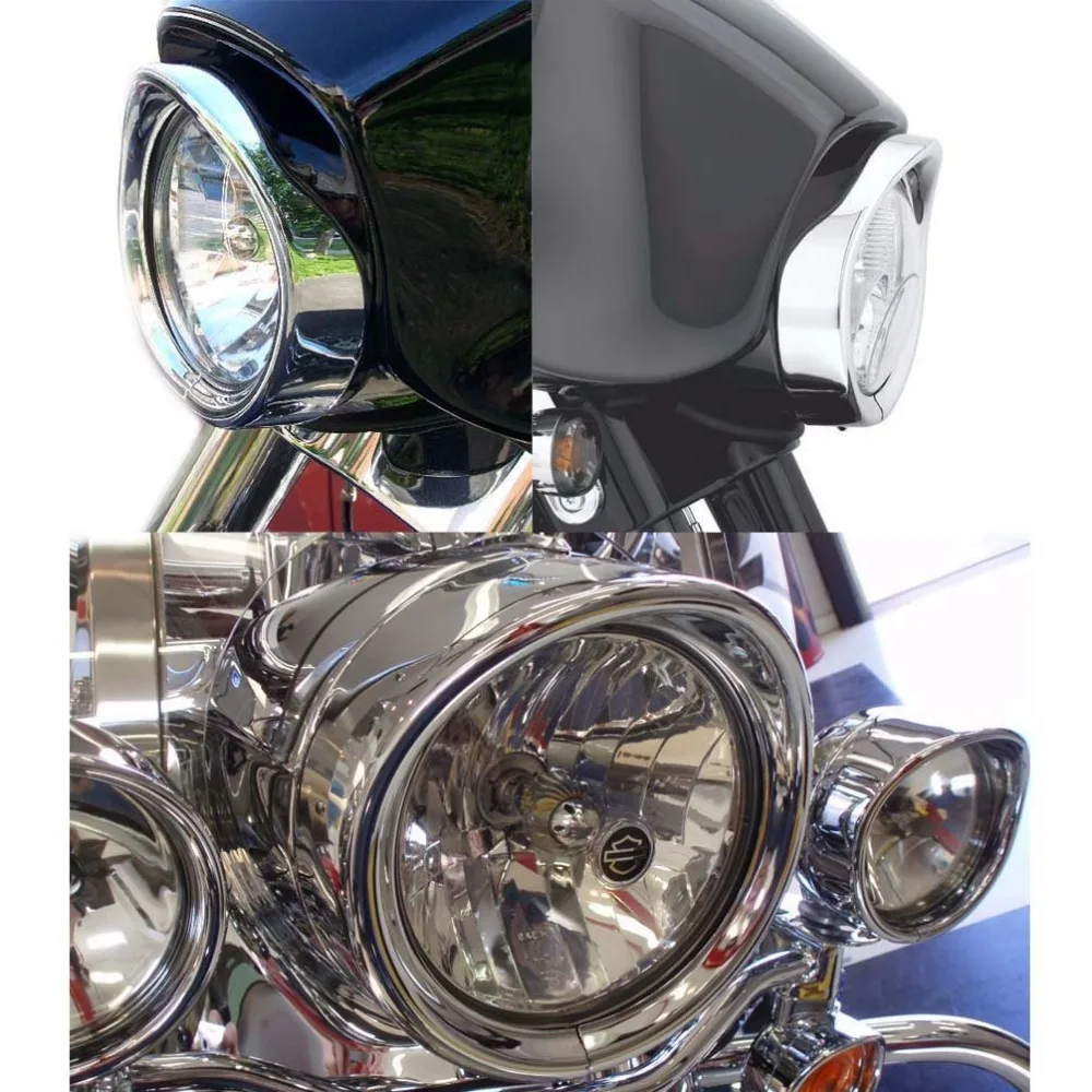 Motorbike Accessories Round Led Headlight For Harley Touring Road King