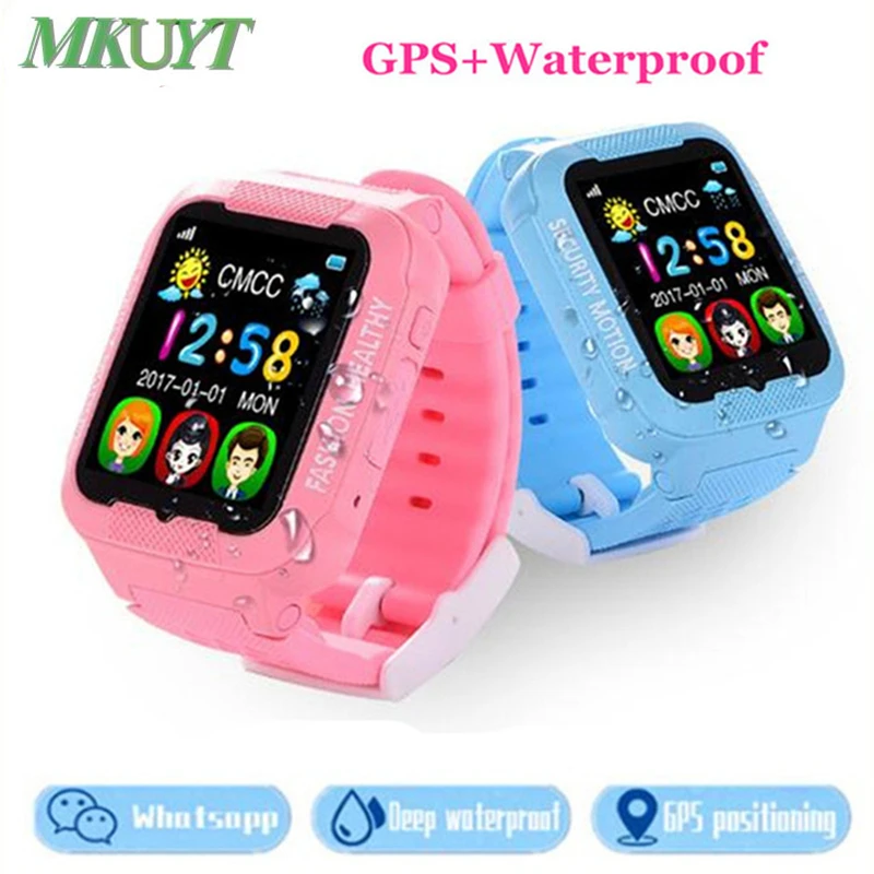 

Kids GPS smart watch K3 Touch screen Whatsapp Facebook waterproof children GPS tracker SOS Location Devicer PK Q90 Q80 Q750 DS18