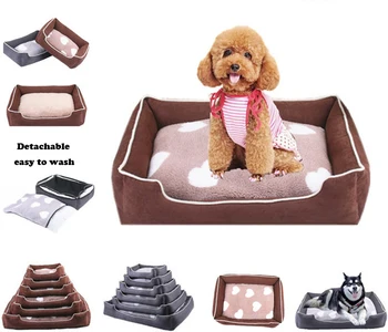 

Pet Dog Bed House Cat kennel Sofa Soft Warm Mat for Small Middle large Teddy Chihuahua Alaska Fully Detachable Washable