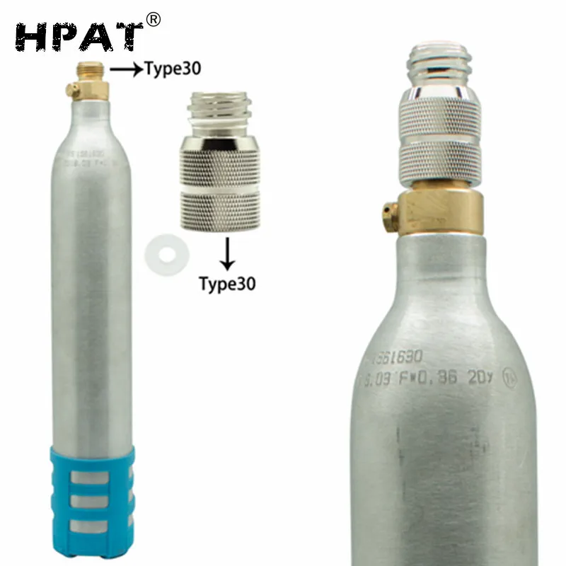 HPAT новая модель со2 баллоны бак Sodastream наружная резьба TR21* 4 к G1/2 или Type30 преобразует адаптеры
