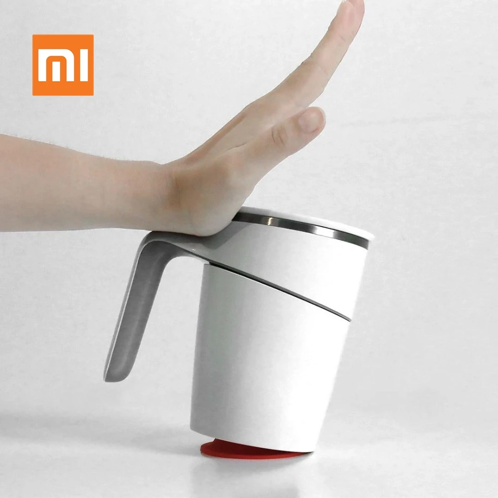 

Original Xiaomi Fiu Not Pouring Cup 470ml Magic Sucker Double Insulation Splash Water 360 Compatible Ring Grip 304 Stainless Cup