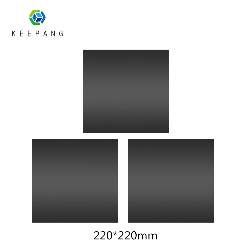 Keepang 214*214mm 3D Printer Heat Hot Bed Sticker Coordinate Printed Hot Bed Surface Sticker Black for 3D Printer Platform Film