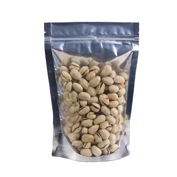 

15x22cm 100pcs Heat Seal Aluminum Foil Mylar Zip Lock Translucent Resealable Stand Up Pouch for Coffee Bean Snack Storage Bags