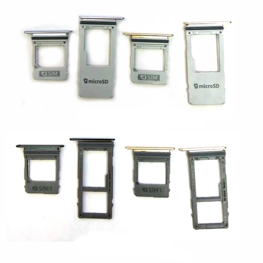 Phone Sim Tray Holder For Samsung Galaxy A8 A530 Single Dual Sim Card Tray & Micro SD Memory Card Slot Replacement Parts