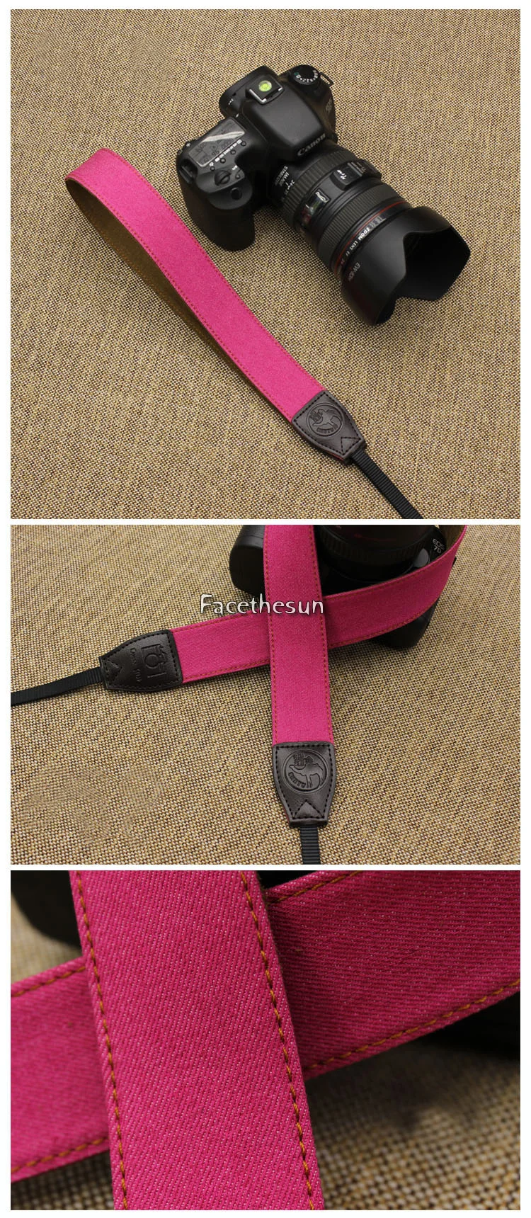 Vintage canvas camera strap belt ST-15