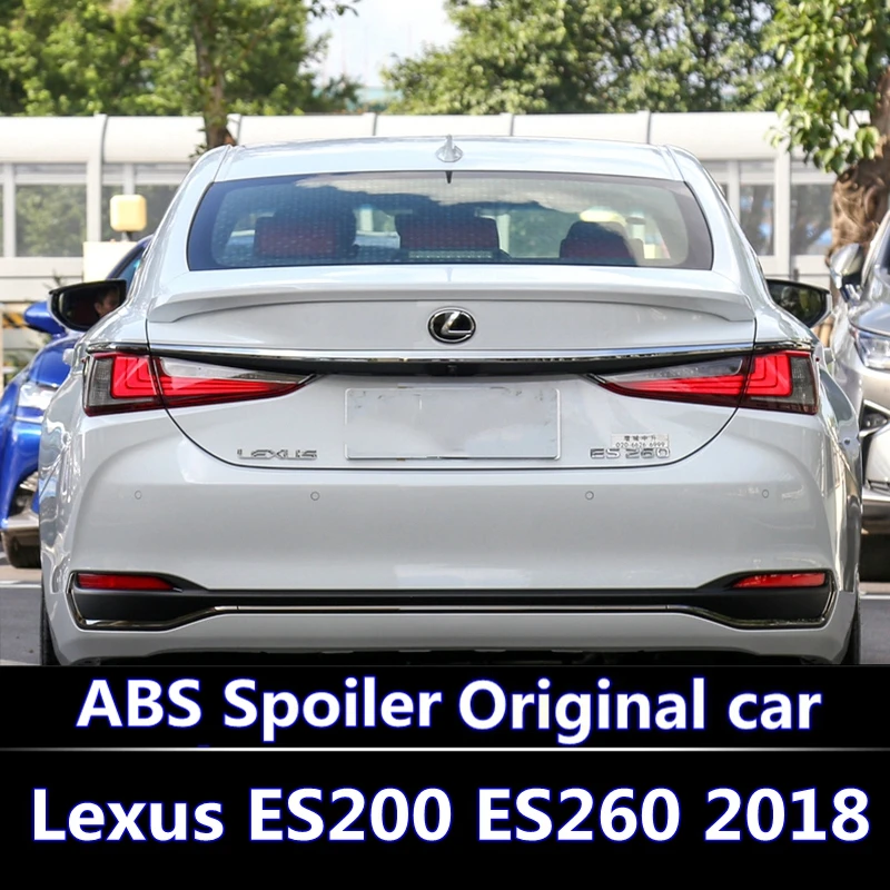 

For LEXUS 2018 2019 ES260 ES300 ES200 Spoiler High Quality ABS Material Car Rear Wing Primer Color Rear Spoiler White and black