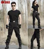 Black Military Tactical Cargo Pants Men Combat Tactical Sweatpants Men's Working Pants Overalls Casual Trouser Pantalon Homme CS 3