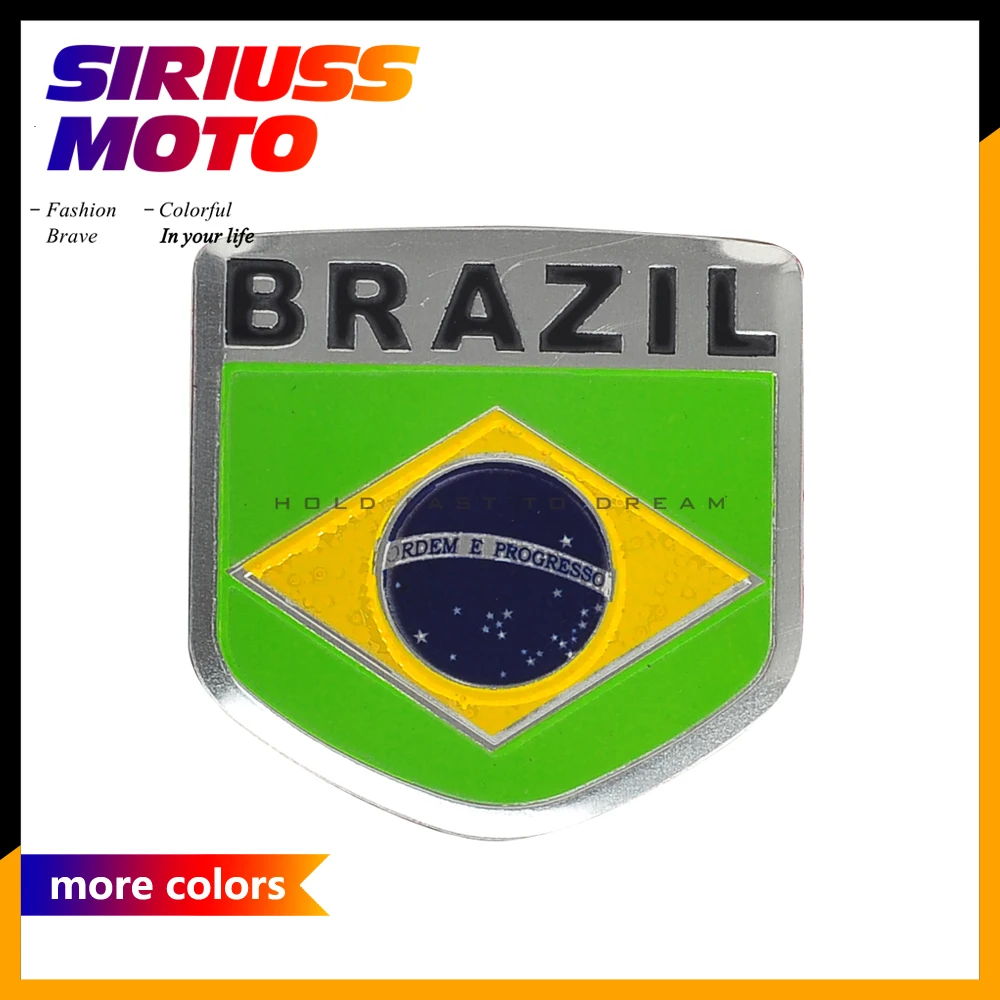 

3D Motorcycle Sticker Motobike Decals France Flag Stickers Car Tailstock Tail USA Iran Brazil Canada Stickers