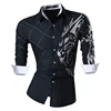 Jeansian Men's Fashion Dress Shirts Casual Long Sleeve Slim Fit Tatoo Stylish Z030 ► Photo 3/6