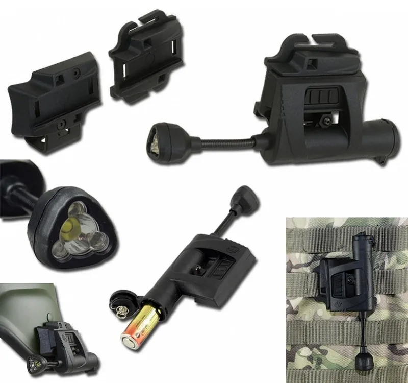 Evolução Noite Farol Cobrar Mpls Capacete Lanterna Iluminação Verde Vermelho Branco ir Laser Caça Militar Tático Luz 10 Luzes de armas
