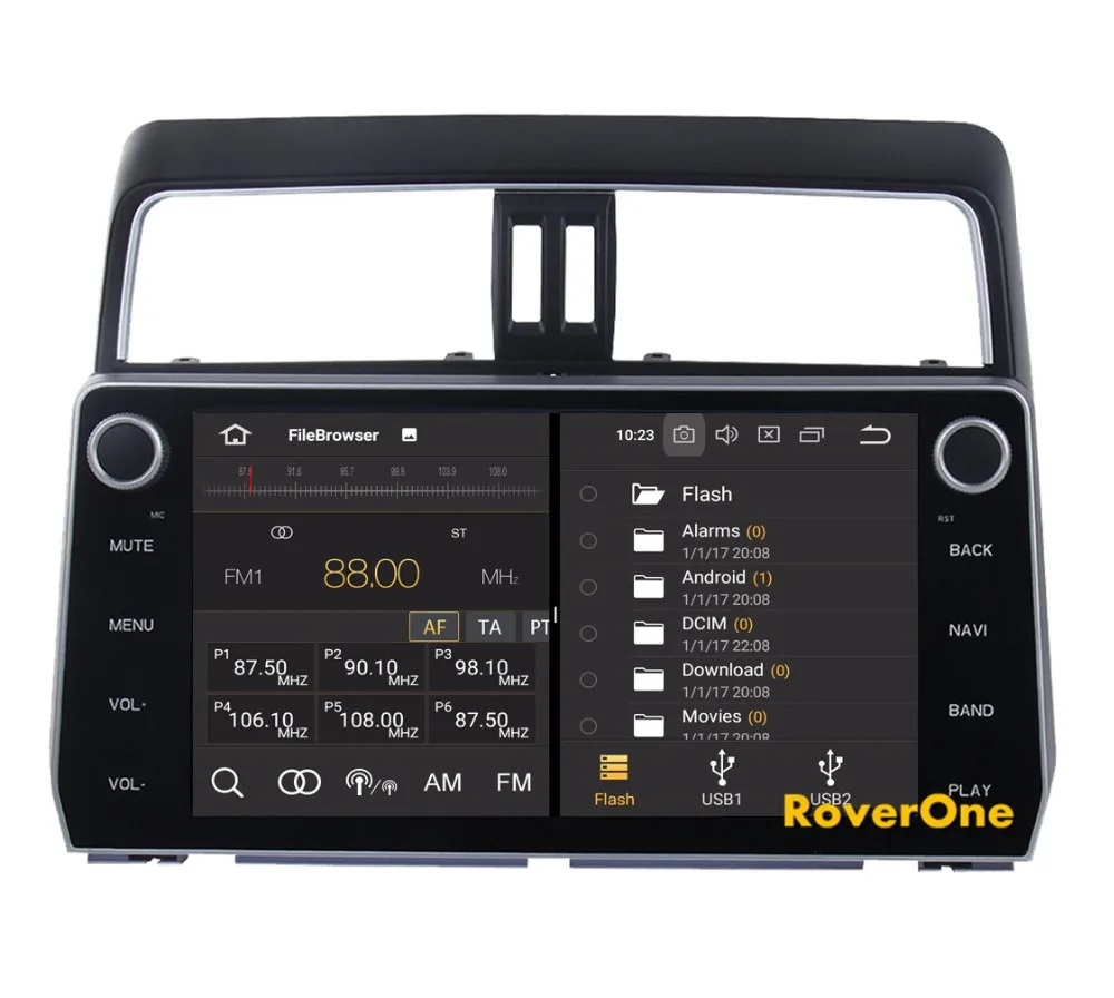 Discount Car Multimedia Player for Toyota Prado 2018 Octa Core Android 9.0 10.2