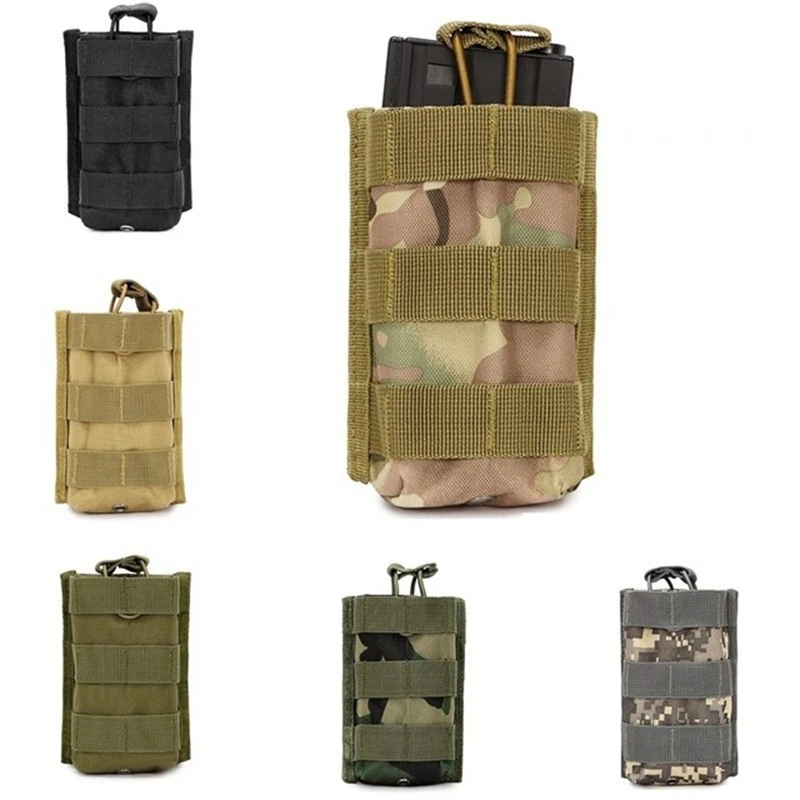 

Tactical Single Rifle Magazine Pouch Open Top Molle Bag for M4 M16 5.56 .223 Magazine Pouch Outdoor Rifle Pocket