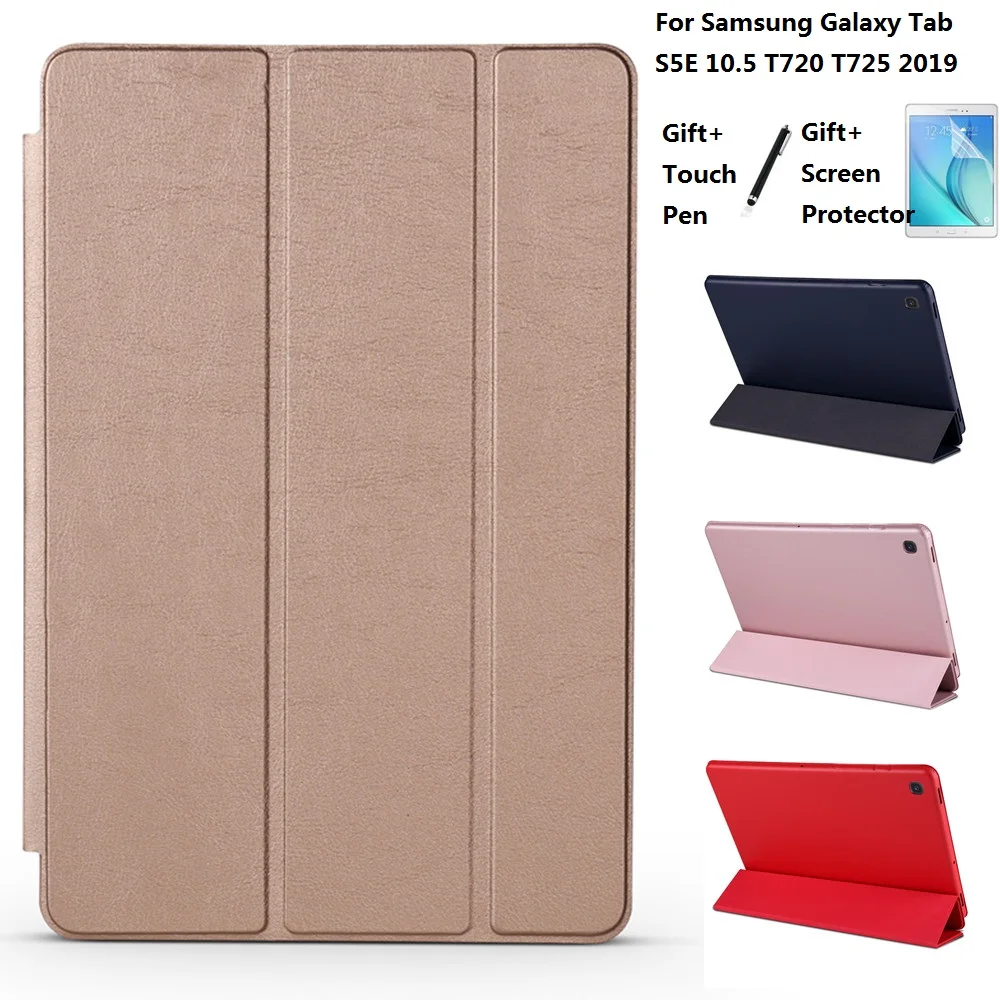 

Opaque Soft Material Sleep Wake Up Holder Protective Cover Case For Samsung Galaxy Tab S5E 10.5 T720 T725 2019