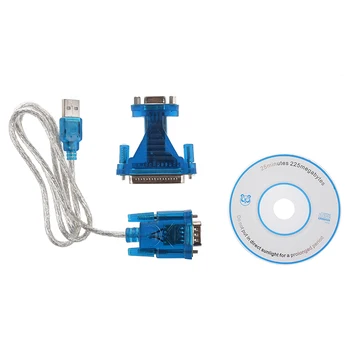 

1M USB to RS232 Serial 9 Pin Adapter Cable w DB9 Female to DB25 Male Connector