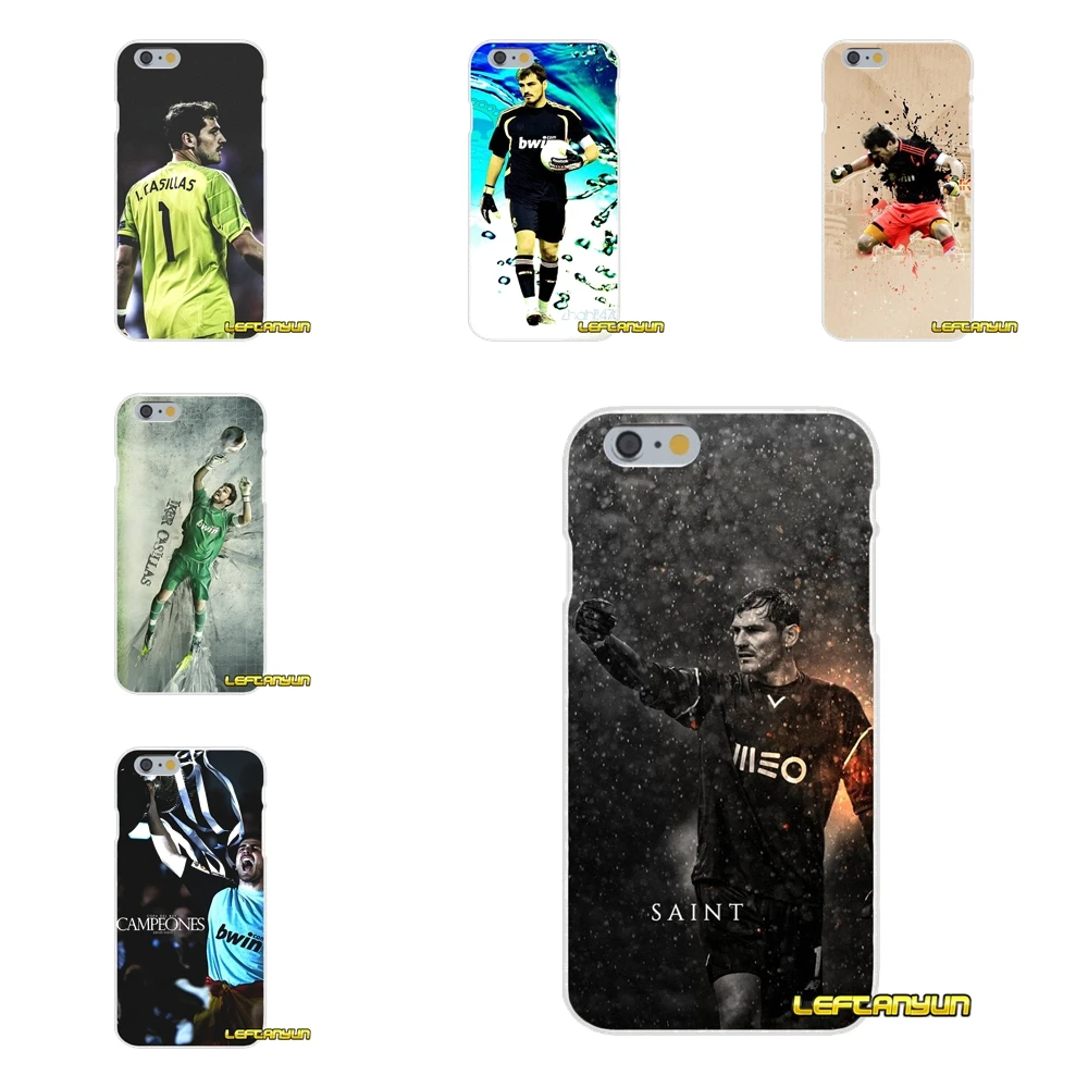 

For iPhone X 4 4S 5 5S 5C SE 6 6S 7 8 Plus Accessories Phone Shell Covers goalkeeper Iker Casillas Fernandez