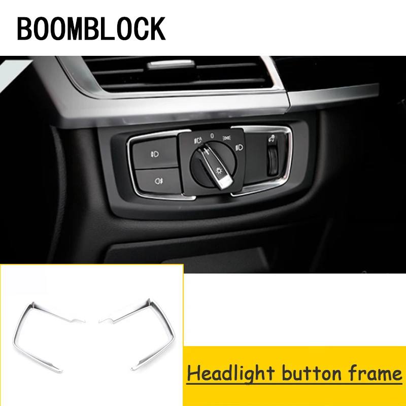 BOOMBLOCK стайлинга автомобилей внутренней прокладки лампы фар Кнопка кадров наклейки для BMW F30 F34 F35 3 серии 320i 316i авто аксессуары