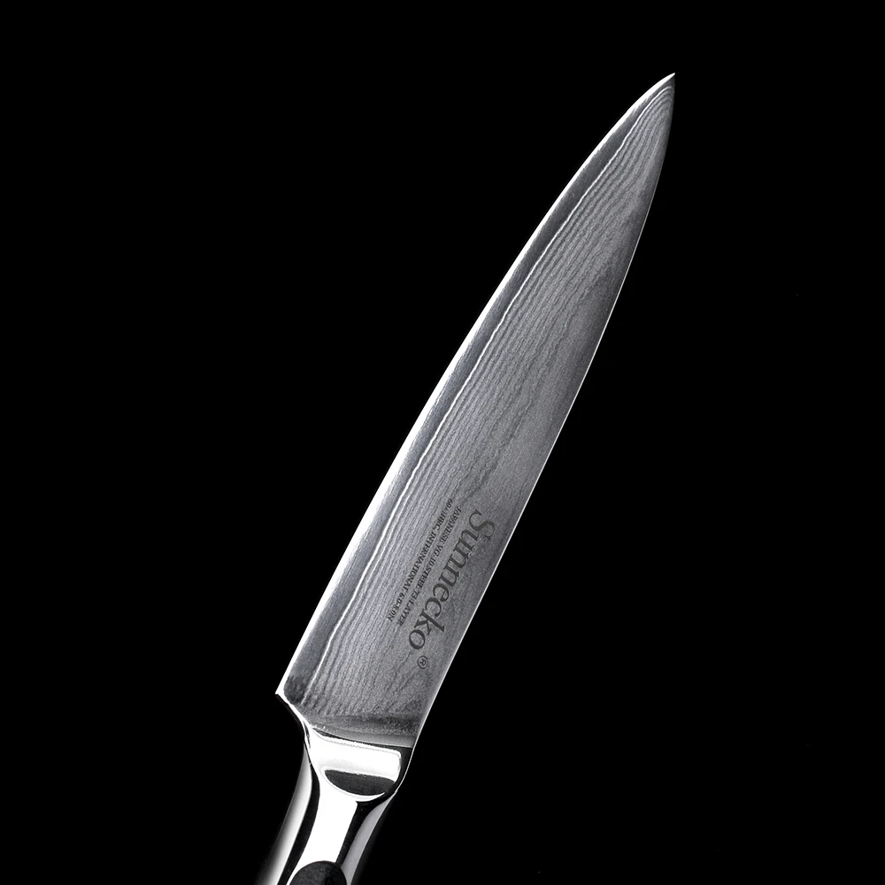 Sunnecko 5 дюймов, 73 слоя, дамасская сталь, кухонные ножи, японский VG10 Core, бритва, острое лезвие, сильная твердость, G10, нож с ручкой