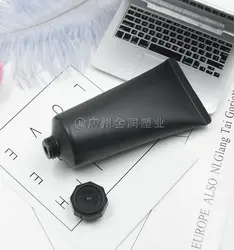 150 г 50 г косметический шланг Мягкие бутылки, пустой Пластик черный Squeeze Крем Образца упаковочная контейнер